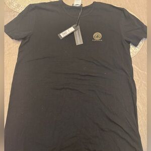 Versace black tee shirt brand new